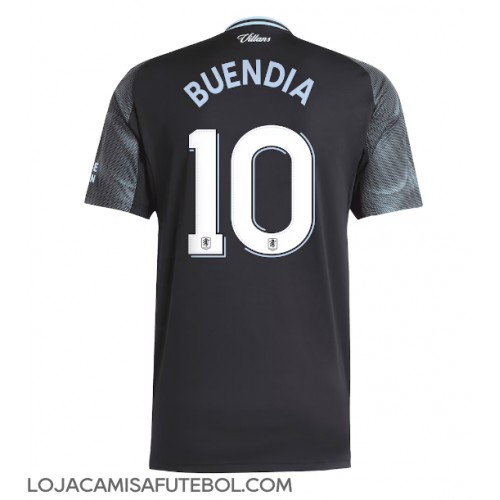 Camisa de Futebol Aston Villa Emiliano Buendia #10 Equipamento Secundário 2025-26 Manga Curta